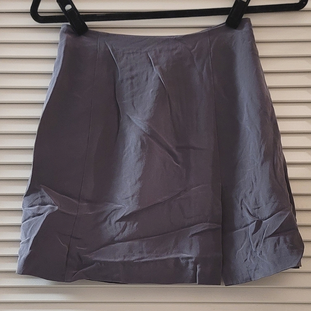 INC International Concepts- Grey Mini Skirt With Back Zipper